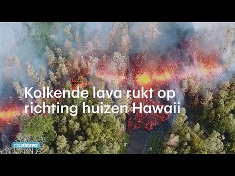 Heftig beeld uitbarsting vulkaan Hawaii:  'Je hoort de explosies' - RTL NIEUWS