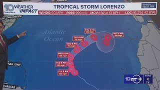 Tracking the Tropics: Updates on Tropical Storm Lorenzo
