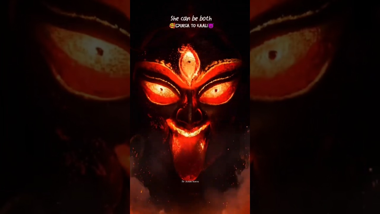 Durga to Kali 🥰👿 She can be both