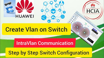 How to Configure Vlan on Switch | step by step Switch configuration huawei Intra-Vlan communication