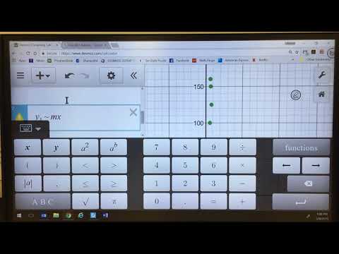 Using DESMOS to make a SCATTER PLOT (with line of best fit) and a BOX PLOT