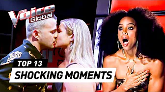 Top 13 Most SHOCKING Moments on The Voice!