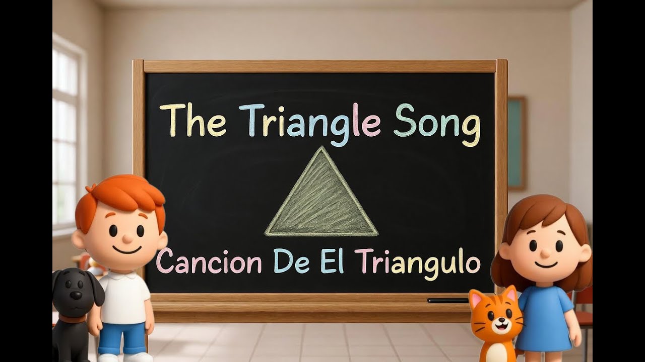 Triangulo Cancy The Triangle Educational Song (English & Spanish) | Cancion Educativa ...
