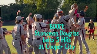 Stoneman Douglas belts 5 homers at Cooper City