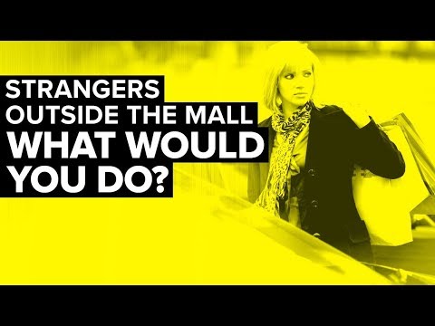A Large Group Of Strangers Outside The Mall- Self Defense Scenario: What Would You Do?