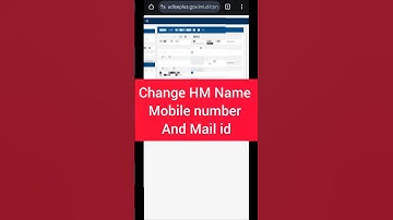 how to change mobile number Name mail id of HM Headmaster in udise plus 2025 2026  new HM details