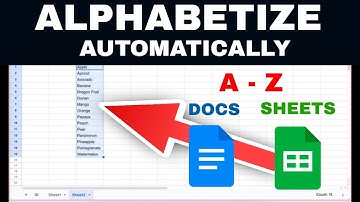 How to Alphabetize Automatically in Google Docs & Sheets (Quick & Easy Way!)