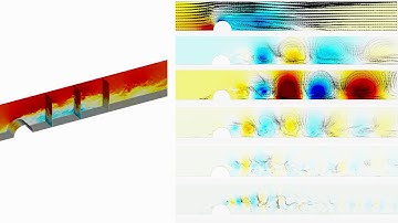 Dynamic Mode Decomposition of turbulent wake
