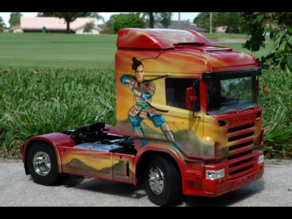 Tamiya Scania Trucks  Airbrush  YouTube