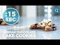 German chocolate cake cookies  15secondrecipe