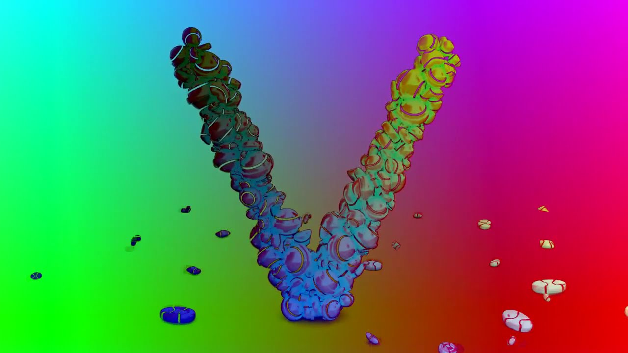 Learn ABC's with 3D Colorful Candies Sponsored By Gamavision Csupo Effects