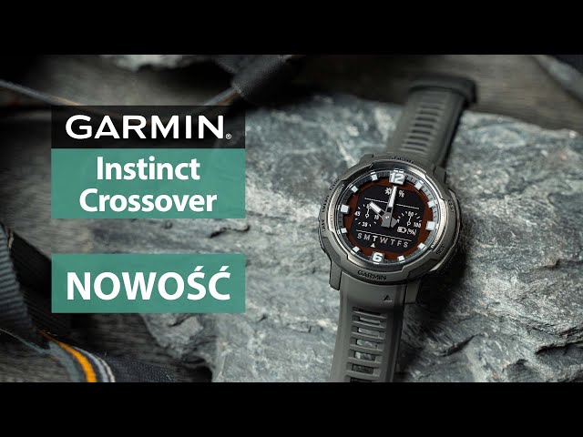 Garmin Instinct Crossover - Hybrid outdoor smartwatch with hands