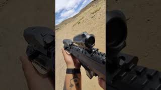 Sighting in the new optic at 60 yards 🎯 Need a suppressor for the Scorpion #shorts  #czscorpion