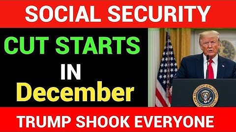 URGENT: Social Security Cuts START in December — Here