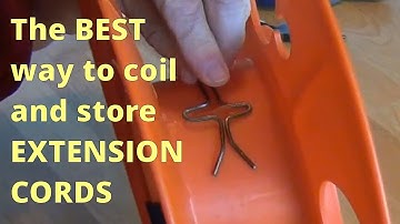 The BEST Way to Coil and Store Extension Cords!