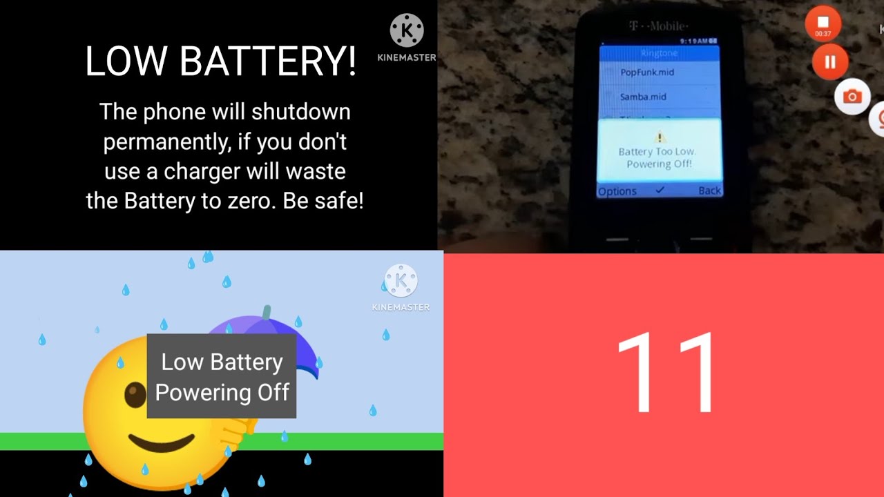 [CAMERAS INCLUDED] Battery Low / Battery empty collection (Part 11 ...