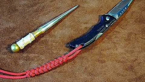 Paracord Snake Knot Knife Lanyard - Simple Easy to Tie Knife Lanyard Tutorial 🛠