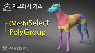 지브러시 기초 - Mesh Select, 폴리그룹  기초