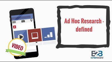 Ad Hoc Research - defined