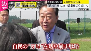 【 #政党フカボリ ④】立憲民主党  農業票”切り崩し戦略で「一泡ふかせる」  政権交代への道筋は･･･裏には不安も