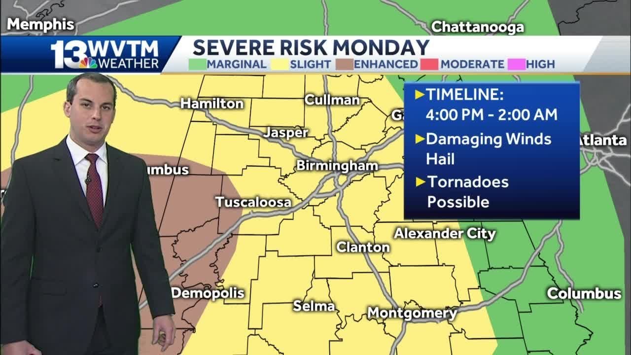 Tracking severe storms late Monday - YouTube