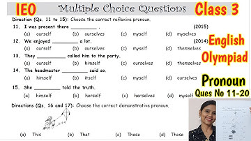 Olympiad Exam for Class 3 English 2023 | English  Olympiad Mock Test for Class 3 | IEO Class 3 |
