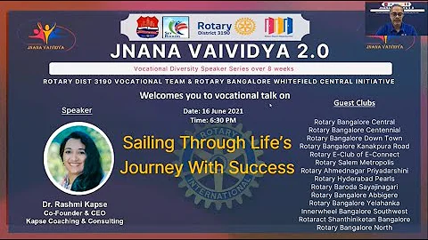 JV2-7: Sailing thru life with success By Dr. Rashmi Kapse