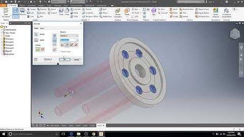 10 Autodesk Inventor:  Patterns, Mirror