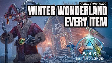 Winter Wonderland Spawn Commands (Including Chibi) - Ark Survival Ascended