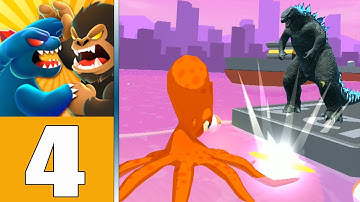 Kaiju Run (IOS/Android) Max Level Gameplay Walkthrough All Levels Part 4