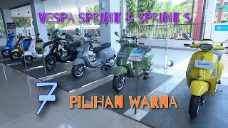 VESPA SPRINT 2024 COLOR OPTIONS | Best-selling automatic Vespa