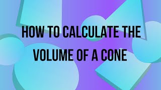 Famous How to Calculate the Volume of a Cone Profile