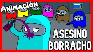 IBAI Y AURON PILLAN AL ASESINO BORRACHO 🍺 - ANIMACION AMONG US