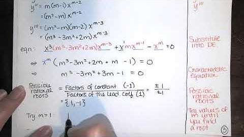 SP21 DE Quiz 5 Problem 3 - Find the general solution of the Cauchy-Euler differential equation.