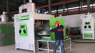 Automatic Sandblasting Cabinet with Turntable and Trolly