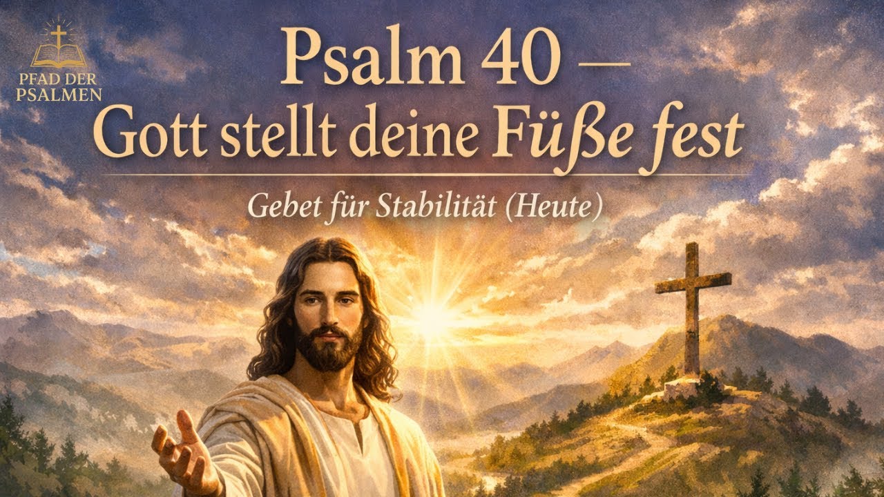 🛡️ Psalm 40 — Gott stellt deine Füße fest | Gebet für Stabilität (Heute)