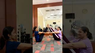 Partner stretching #workout