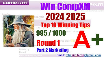 CompXM guide Round 1 - Top results 992/1000 - Step by Step guide - CompXM Round 1 -   Marketing