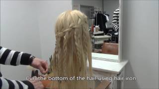 Waterfall braid hair style tutorial #141/Tokyo Hair Style Salon BLANCO MICHAELA @Singapore