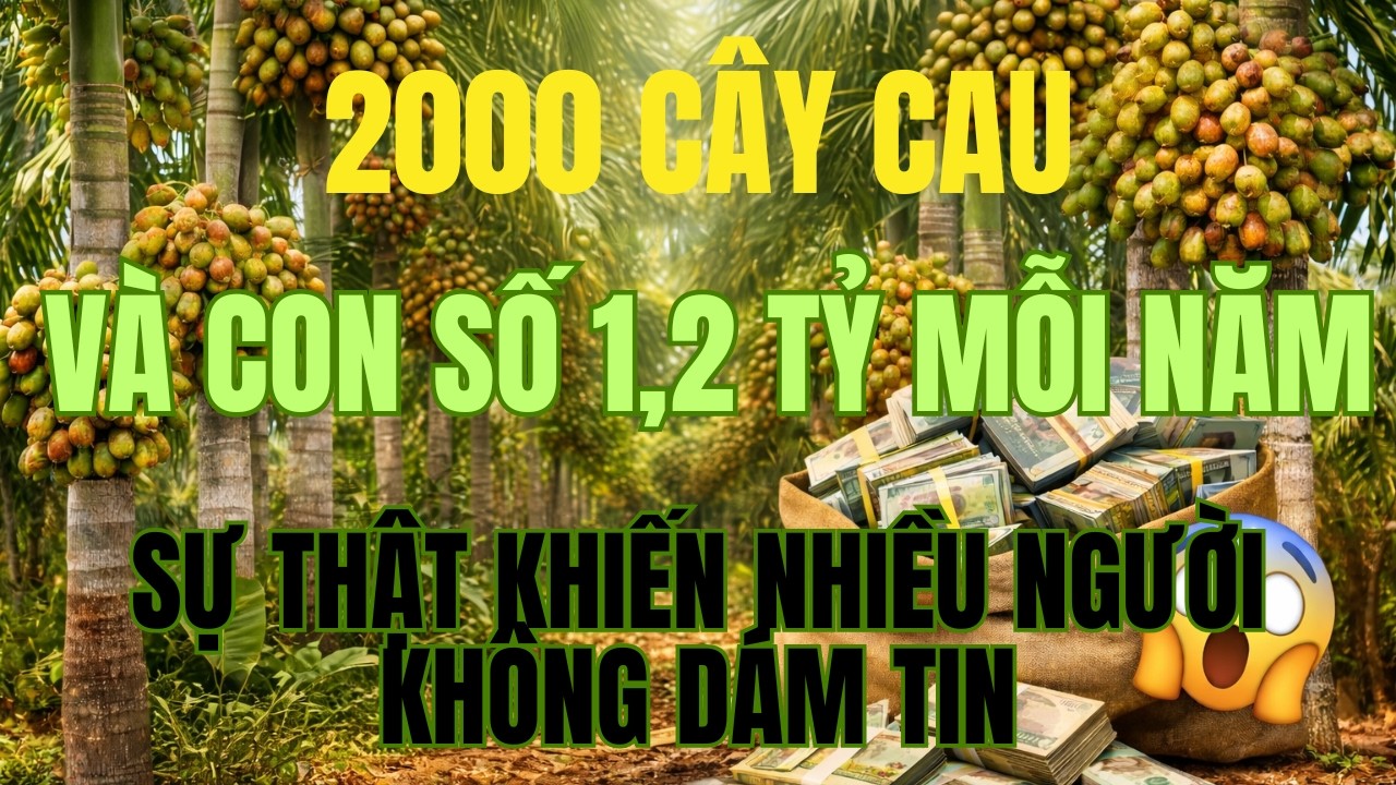 “ 2000 Cây Cau Và Con Số 1,2 Tỷ Mỗi Năm: Sự Thật Khiến Nhiều Người Không Dám Tin ” Về  Quê Làm Giàu