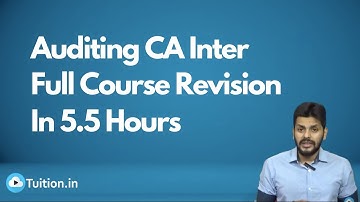 Auditing CA Inter Full Course Revision By CA Harish Krishnan