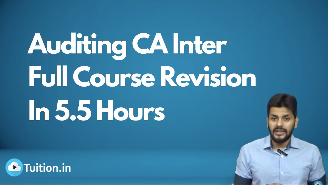 Auditing CA Inter Full Course Revision By CA Harish Krishnan - YouTube