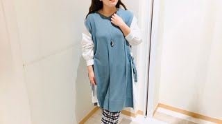ベストレイヤード風チュニック  ¥9,000+税OLECM03090 【イオンモール直方】