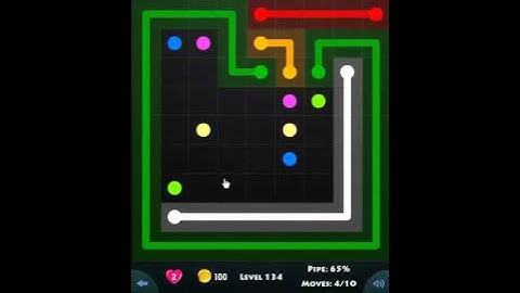 flow game facebook - basic pack level 134 Connect the dots