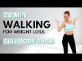 20 min steady state walking for weight lossall standingno jumpingknee friendlyliss workout