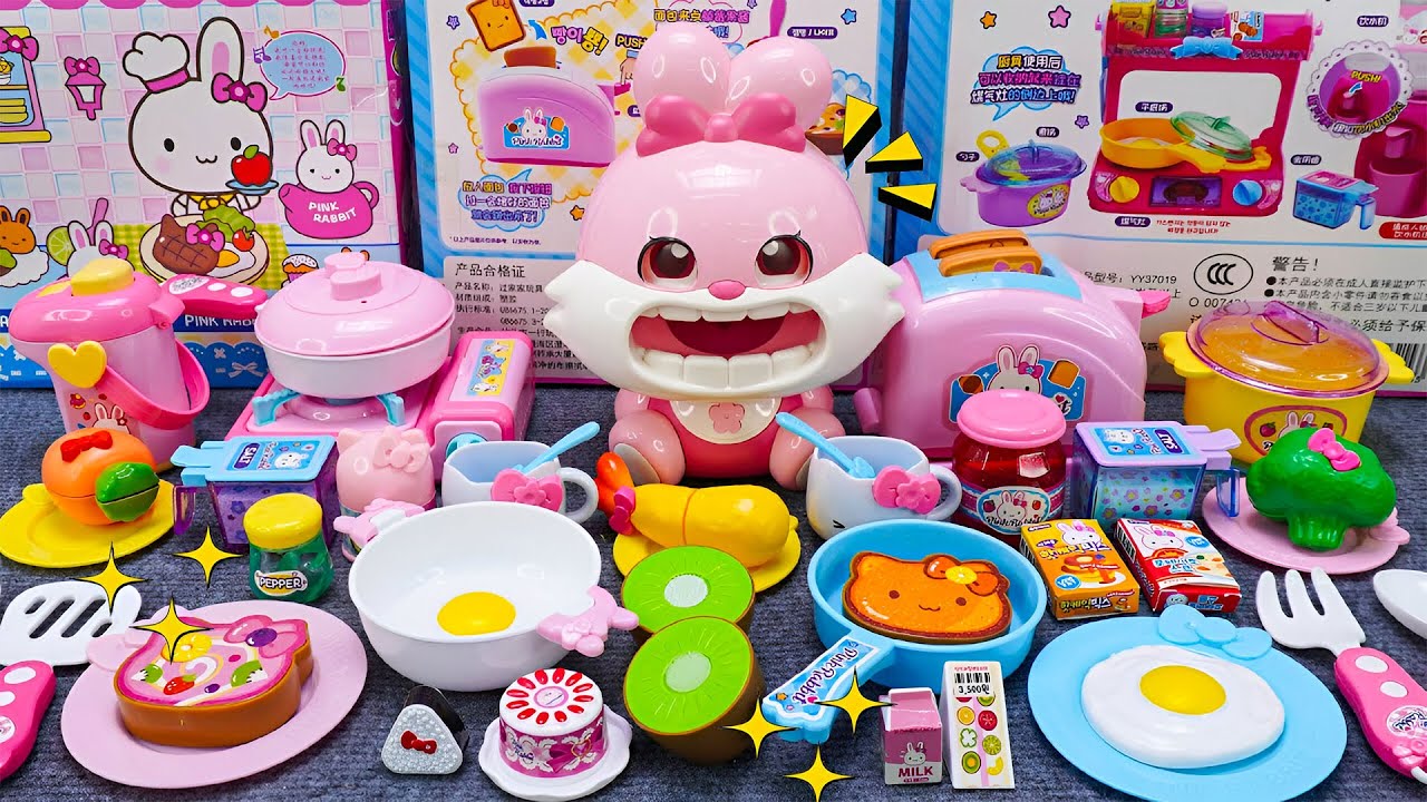 12 Minutes Satisfying with Unboxing Cooking Toys Playset, Mini Kitchen Set Review | ASMR Kawaii Toys