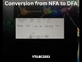 Conversion from NFA to DFA