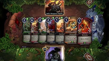 Eternal Card Game Puzzles. Relic Weapons - Master