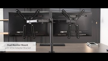 STAND-V002VA Dual Monitor Desk Mount with VESA Adapter Bracket Assembly by VIVO
