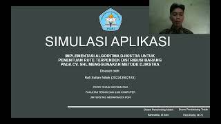 Simulasi Program Aplikasi Tugas Akhir Unindra PGRI Simulasi Program Aplikasi Tugas Akhir Unindra PGRI